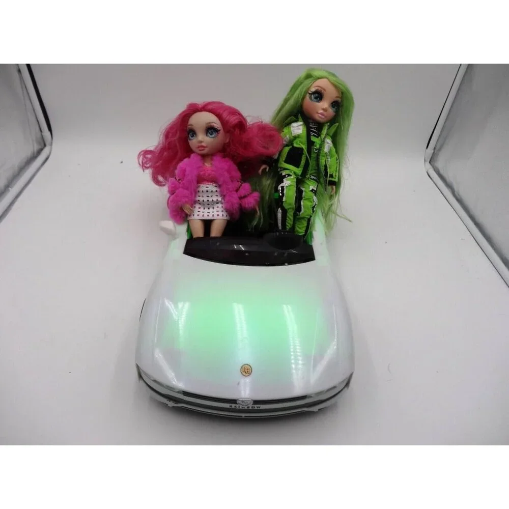 Rainbow High Color Change Car Convertible 8-in-1‎ Light-Up 2 Rainbow Dolls